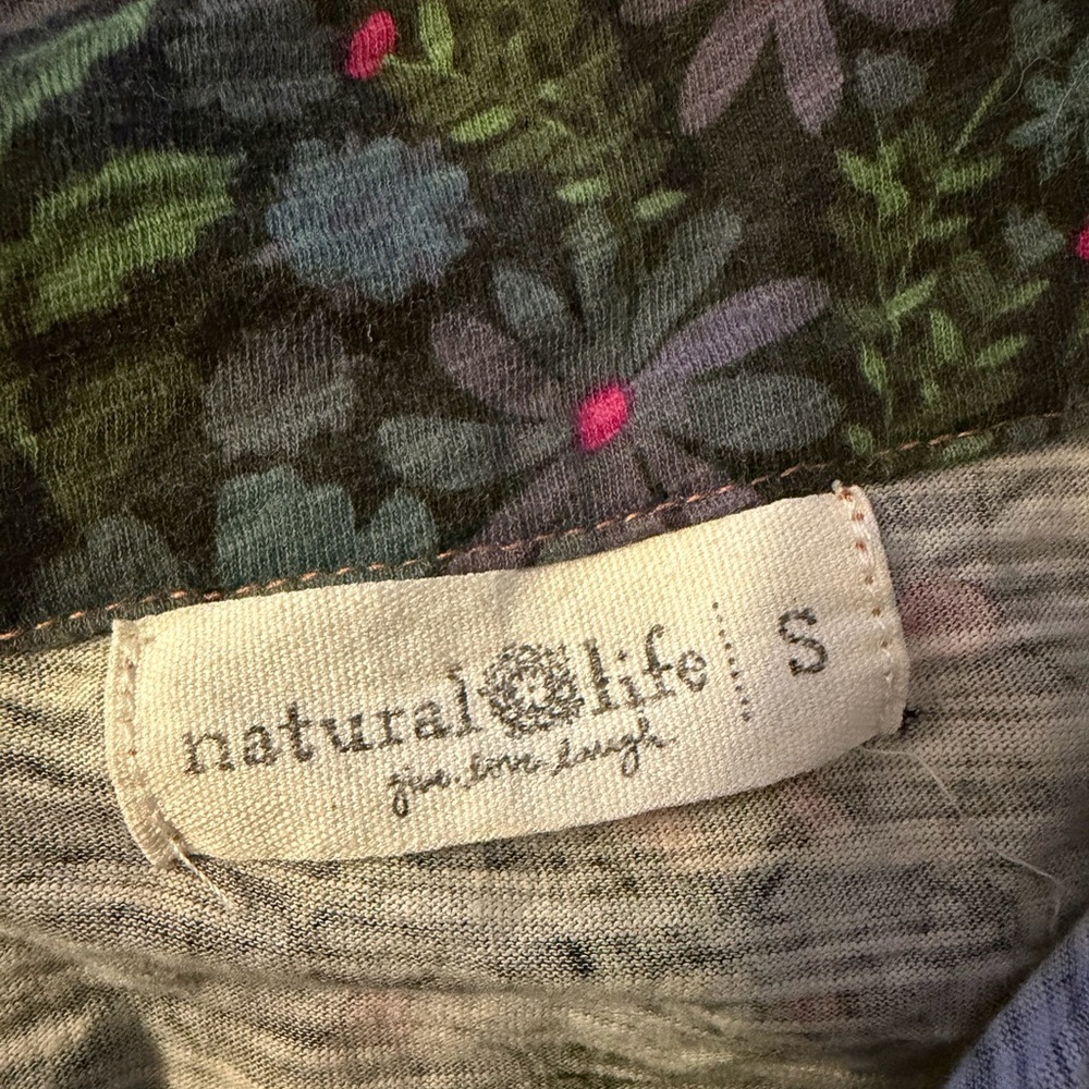 natural life Christa Knit Cotton Mini Dress - Drawn Garden - size Small - Picture 12 of 12